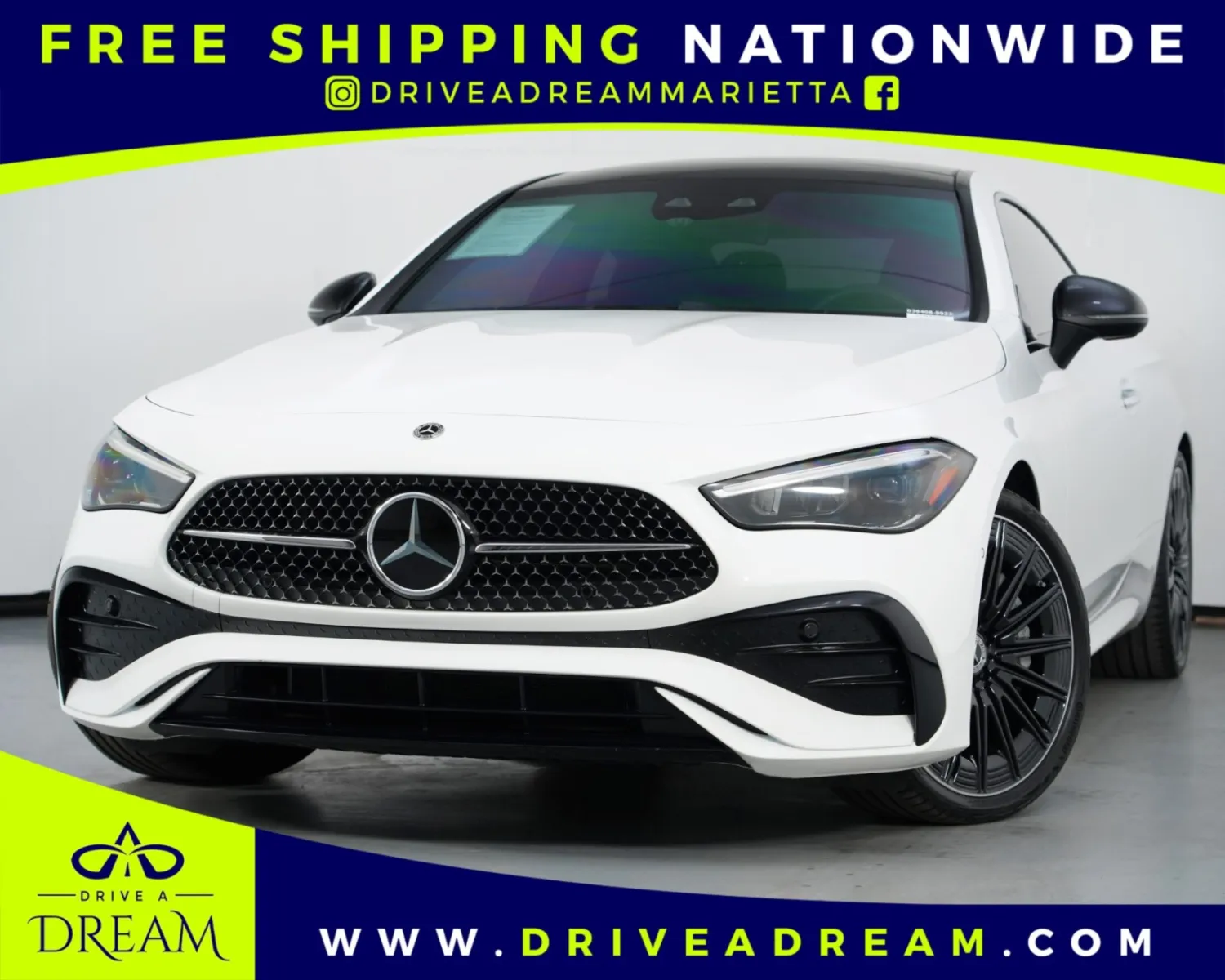 White 2024 Mercedes-Benz CLE 450 w/ Driver Assist & AMG Night Packages for sale in Marietta, GA