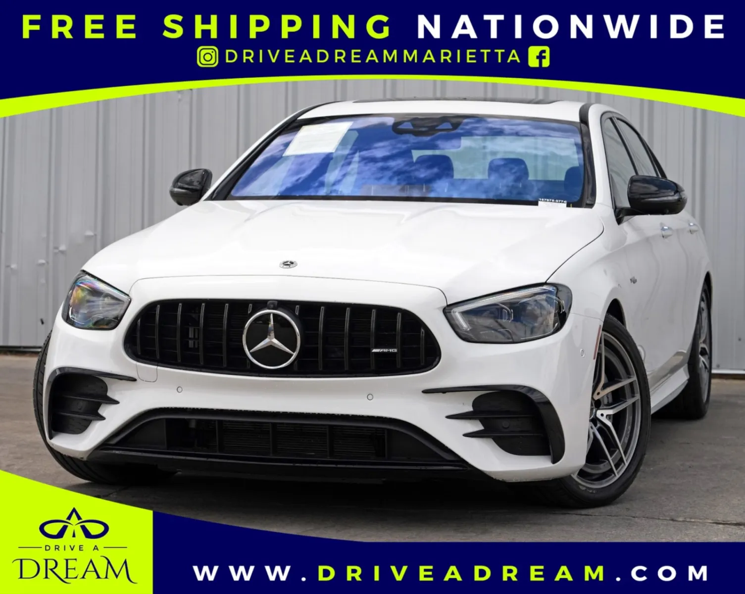 White 2023 Mercedes-Benz E-Class AMG E 53 w/ AMG Night & Driver Assist Packages for sale in Marietta, GA