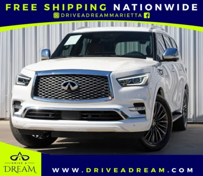 White 2023 INFINITI QX80 SENSORY for sale in Marietta, GA