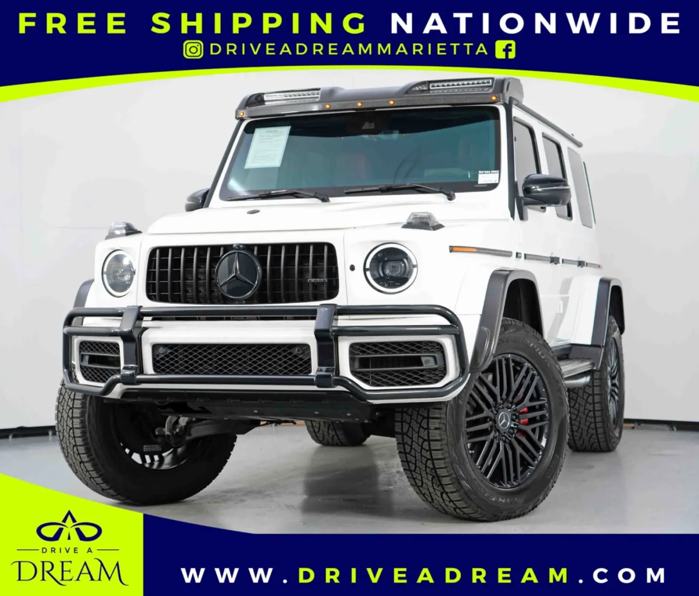 White 2022 Mercedes-Benz G-Class AMG G 63 4x4 Squared w/ AMG Night Package for sale in Marietta, GA