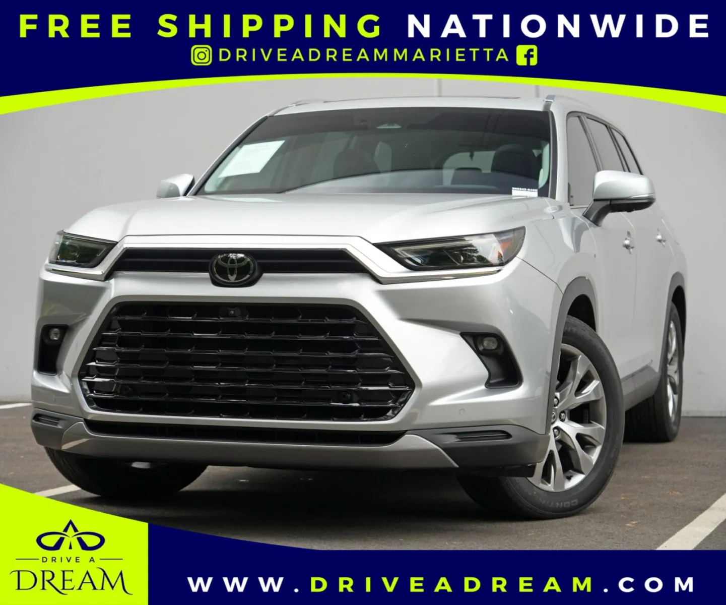 Silver 2024 Toyota Grand Highlander Limited for sale in Marietta, GA