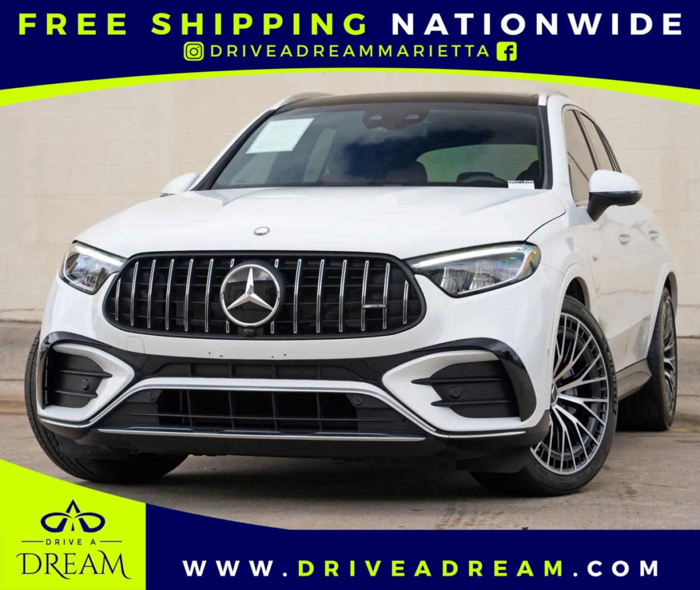 White 2024 Mercedes-Benz GLC AMG GLC 43 w/ Driver Assist Packages for sale in Marietta, GA