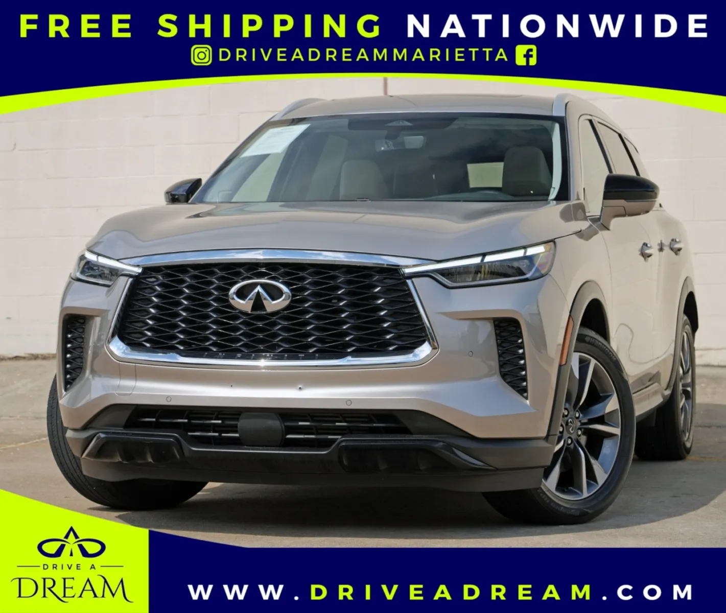 Silver 2025 INFINITI QX60 LUXE for sale in Marietta, GA