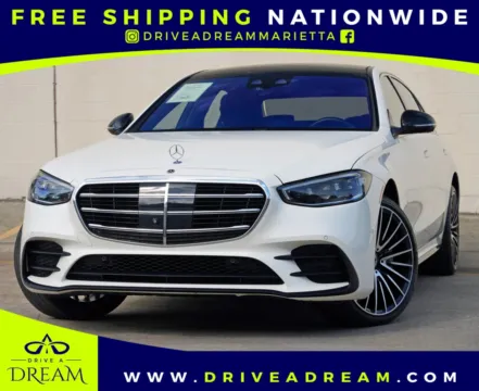 White 2022 Mercedes-Benz S-Class S 500 w/ AMG Line & Night Packages for sale in Marietta, GA