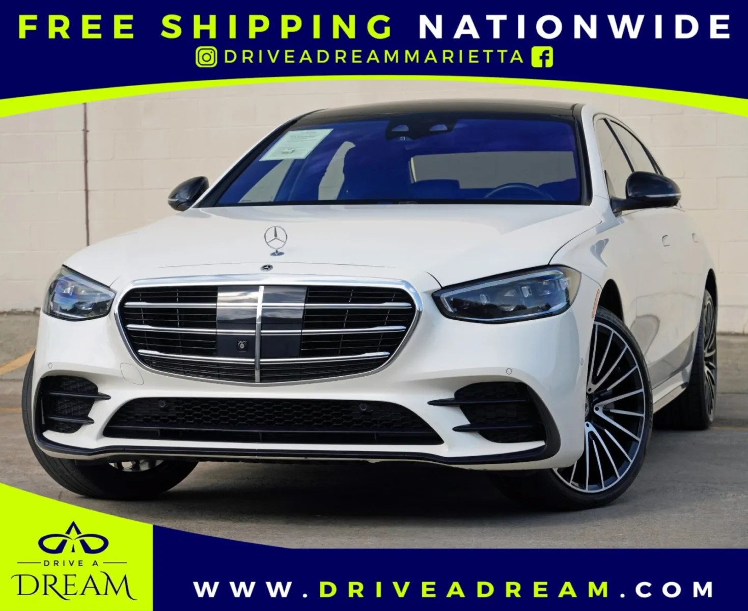 White 2022 Mercedes-Benz S-Class S 500 w/ AMG Line & Night Packages for sale in Marietta, GA