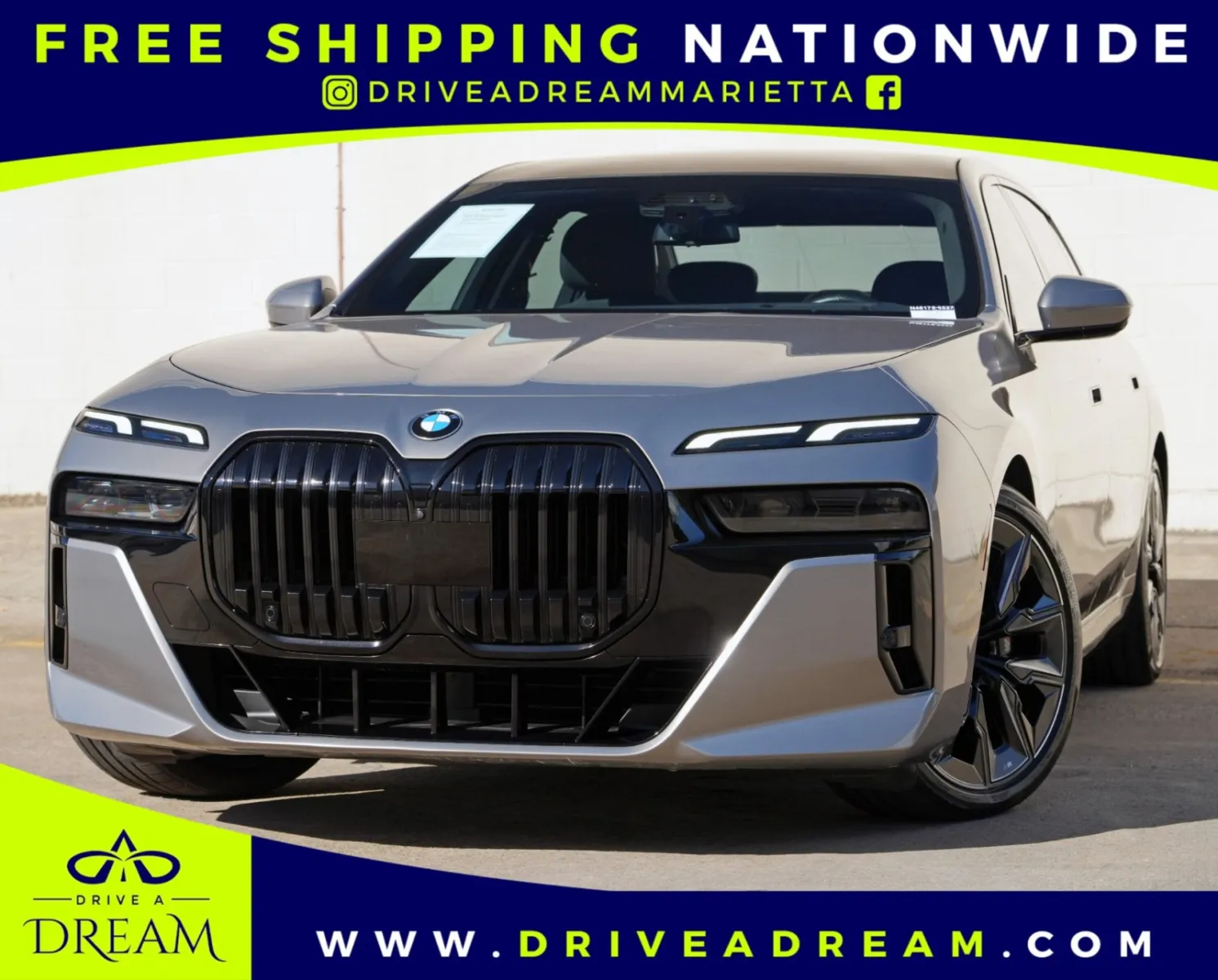 Gray 2023 BMW 7 Series 740i w/ M Sport, Driving & Parking Assist Packages for sale in Marietta, GA