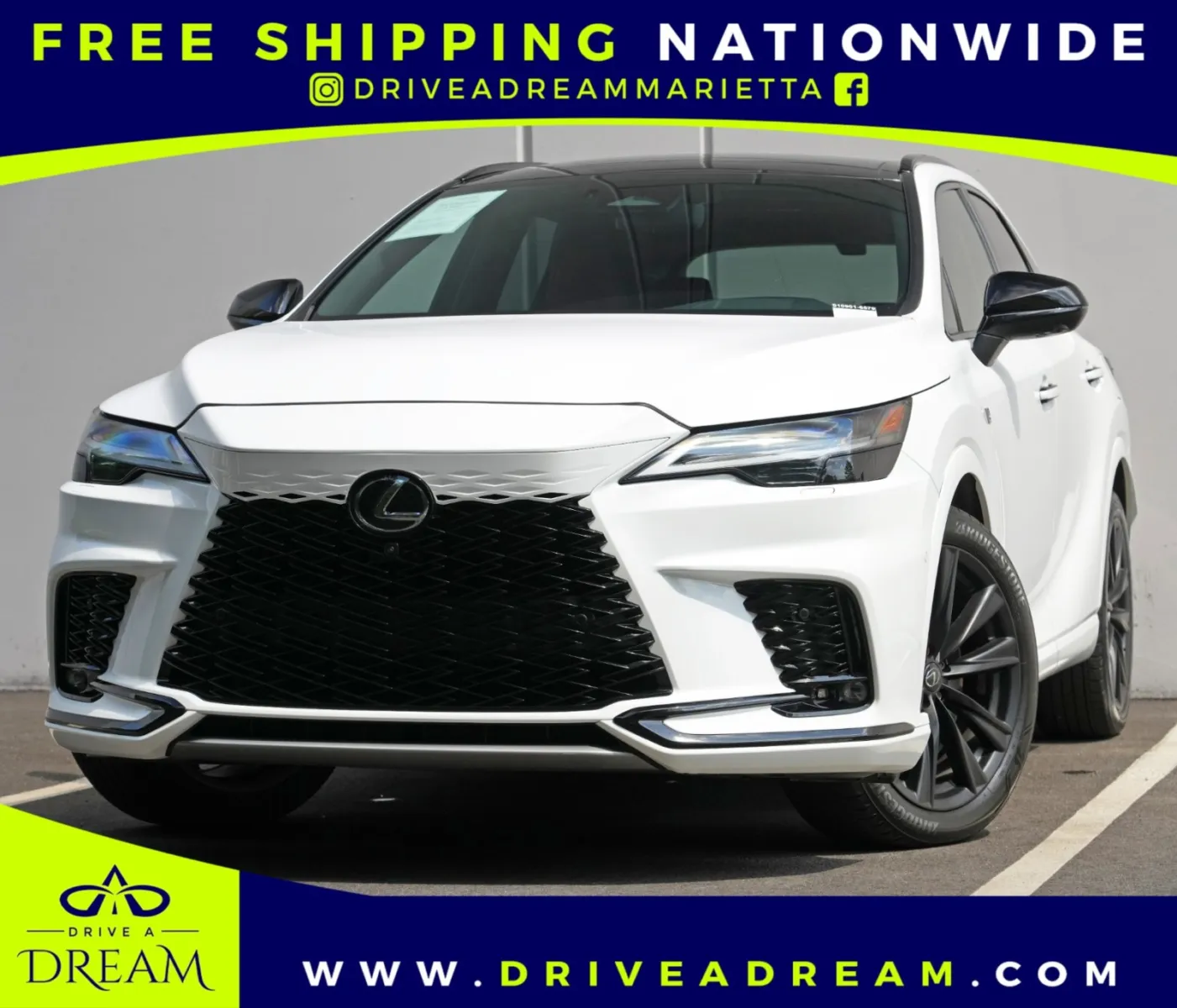 White 2024 Lexus RX 500h F SPORT Performance w/ Convenience & Tech Packages for sale in Marietta, GA