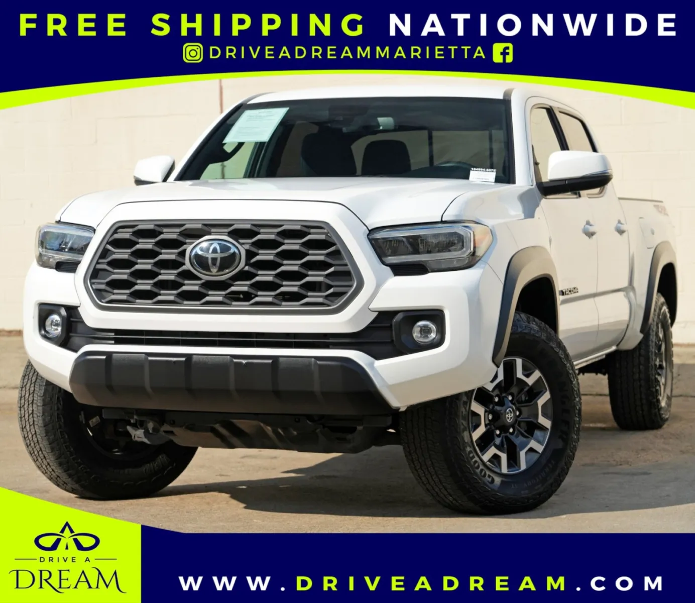 White 2023 Toyota Tacoma TRD Off Road for sale in Marietta, GA