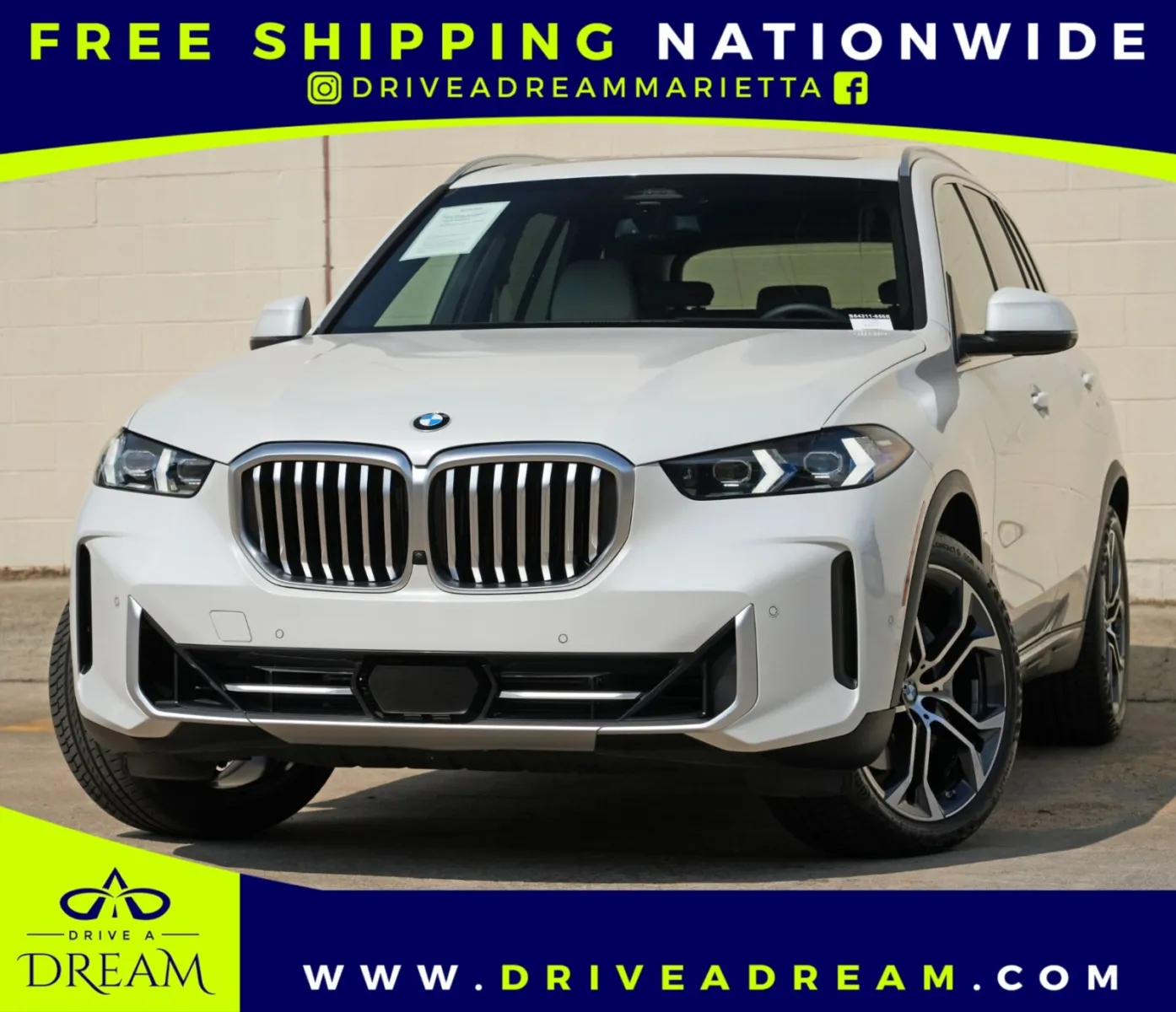 White 2024 BMW X5 sDrive40i w/ Premium & Parking Assist Packages for sale in Marietta, GA