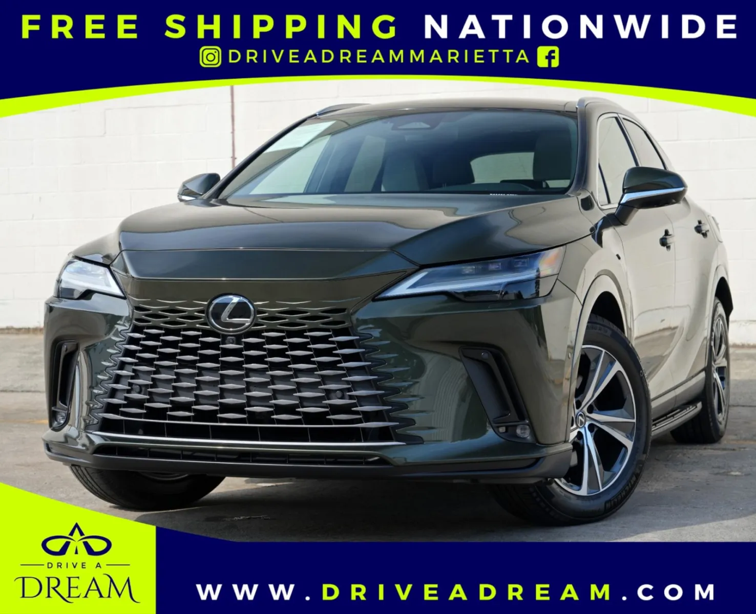 Green 2023 Lexus RX 350h Premium Plus for sale in Marietta, GA
