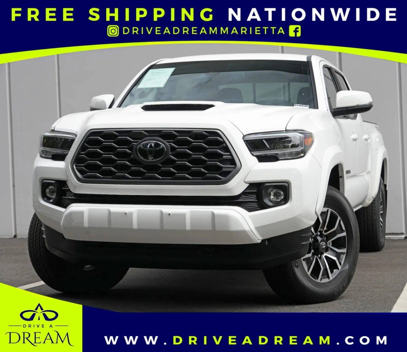 White 2023 Toyota Tacoma TRD Sport for sale in Marietta, GA