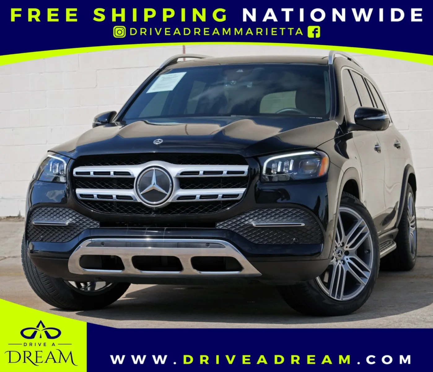 Black 2022 Mercedes-Benz GLS 450 for sale in Marietta, GA