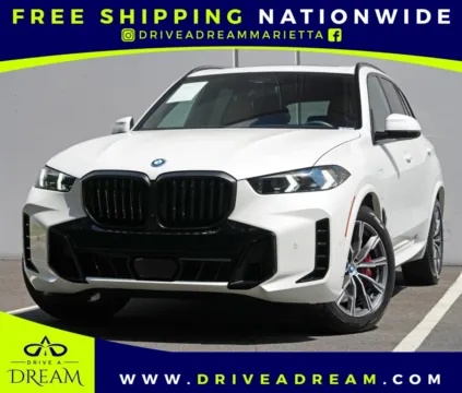 White 2025 BMW X5 xDrive50e w/ M Sport, Executive & Driving Assist Packages for sale in Marietta, GA