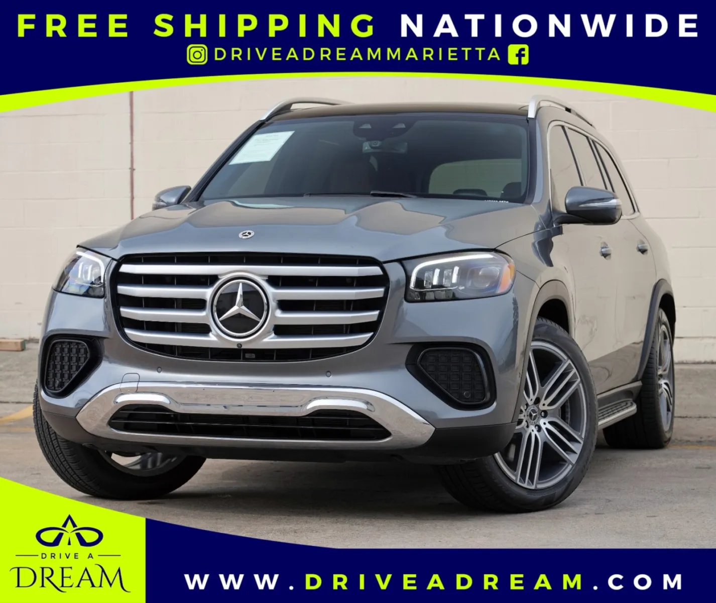 Gray 2024 Mercedes-Benz GLS 450 for sale in Marietta, GA