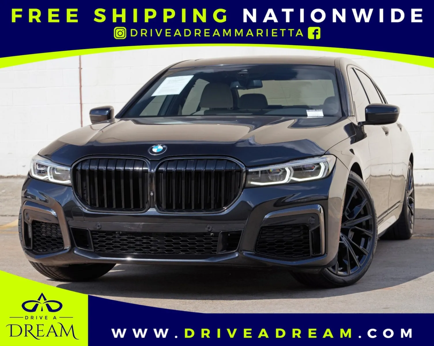 Black 2021 BMW 7 Series 740i w/ M Sport Package for sale in Marietta, GA