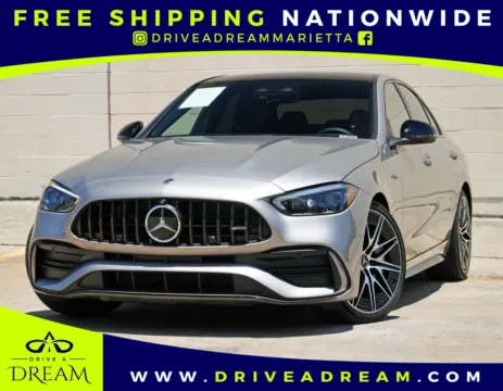 Silver 2023 Mercedes-Benz C-Class AMG C 43 w/ Driver Assist & AMG Night Packages for sale in Marietta, GA