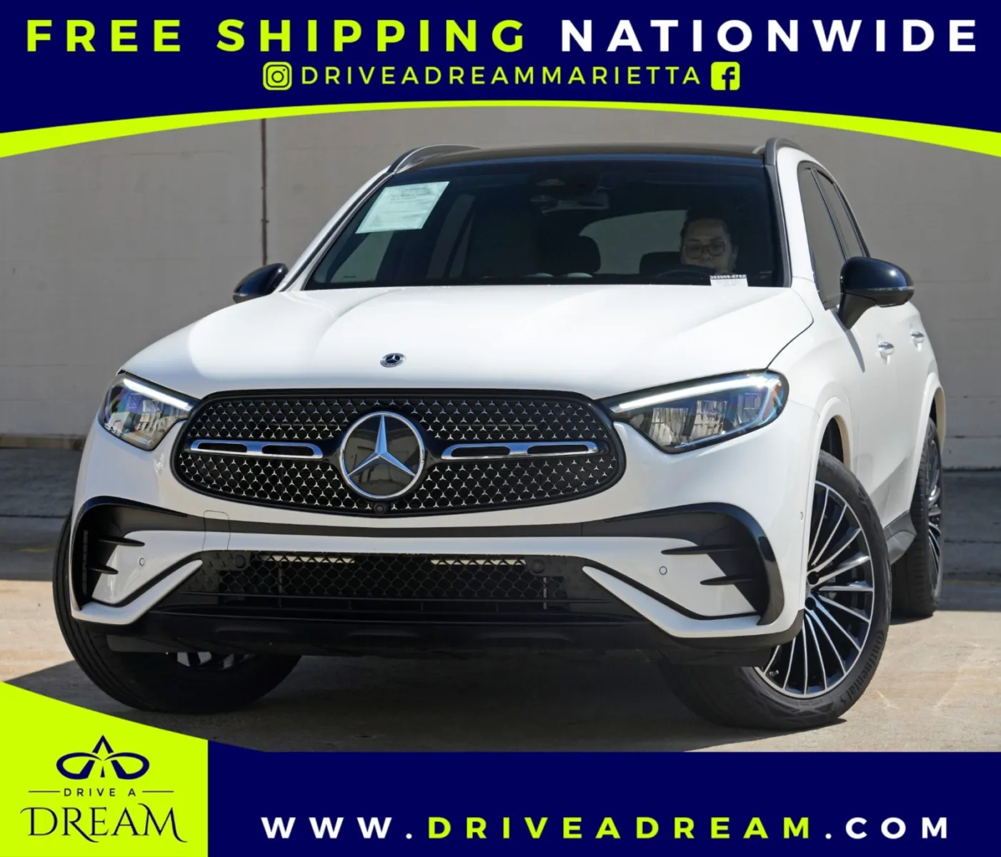 White 2025 Mercedes-Benz GLC 300 w/ AMG Line, Exclusive Trim & Night Packages for sale in Marietta, GA
