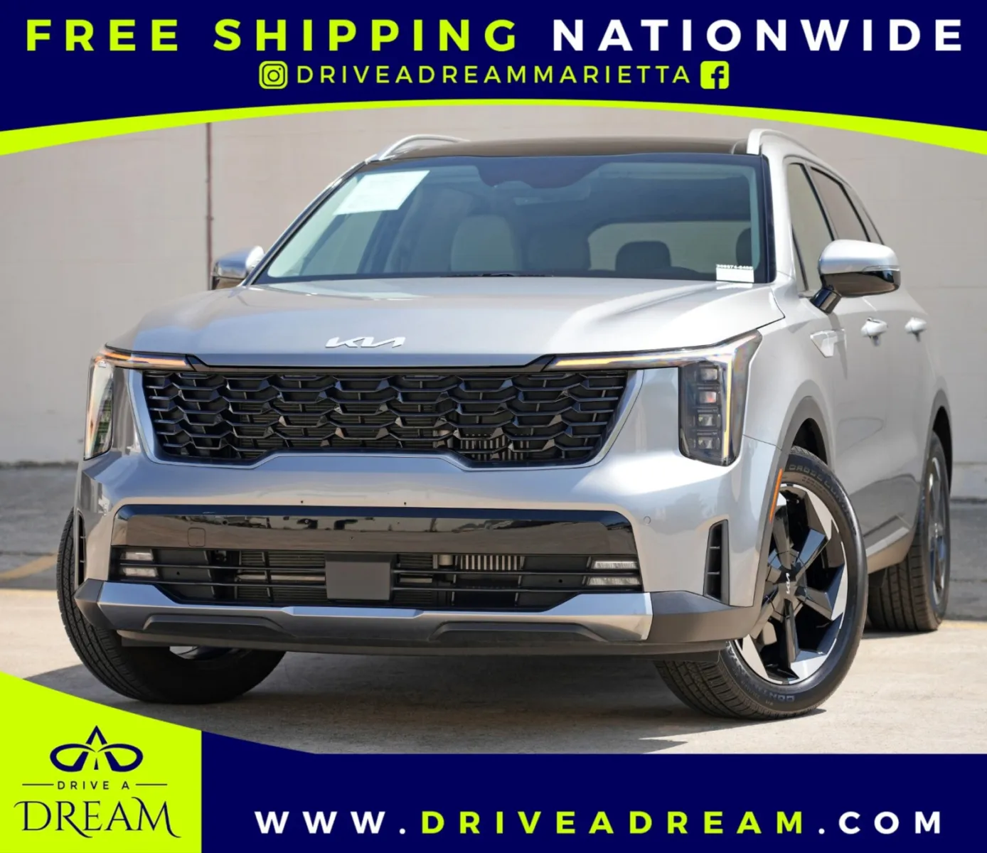 Gray 2025 Kia Sorento Hybrid EX for sale in Marietta, GA