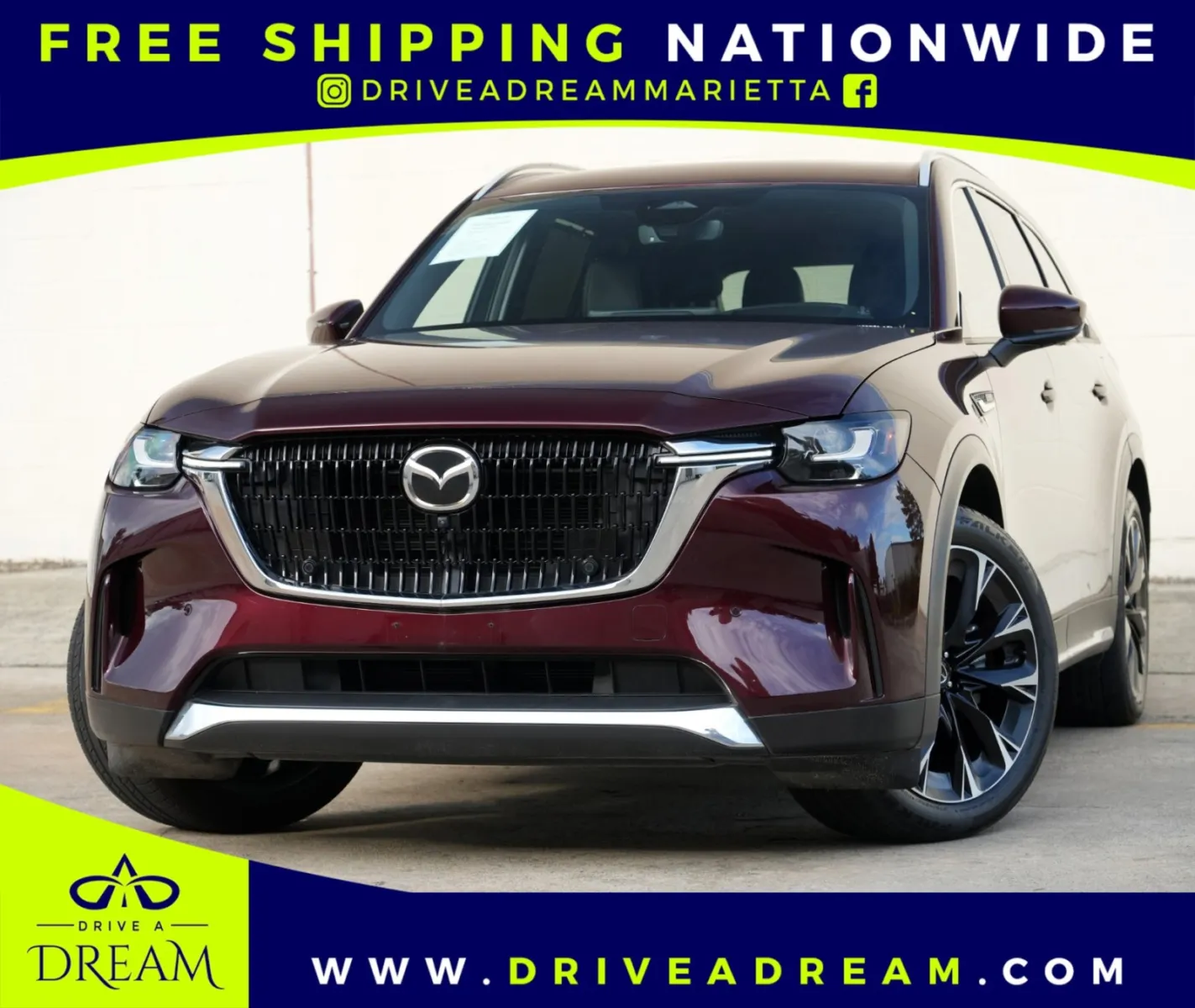 Red 2024 Mazda CX-90 PHEV Premium Plus for sale in Marietta, GA