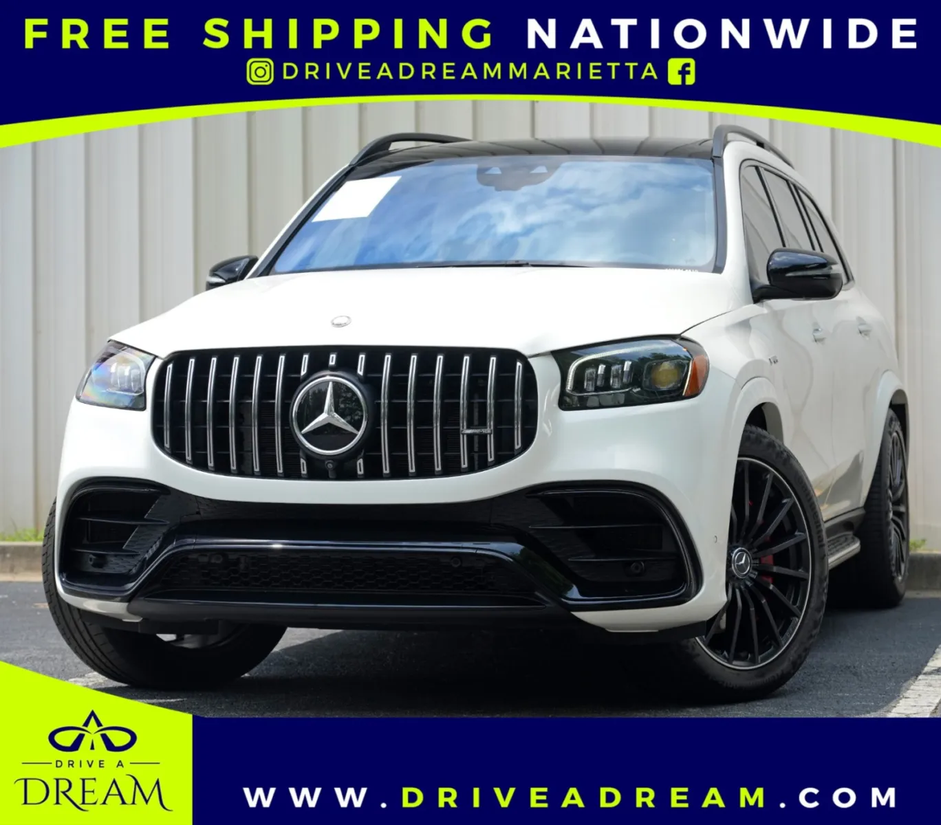 White 2024 Mercedes-Benz GLS AMG GLS 63 w/ AMG Night Package for sale in Marietta, GA