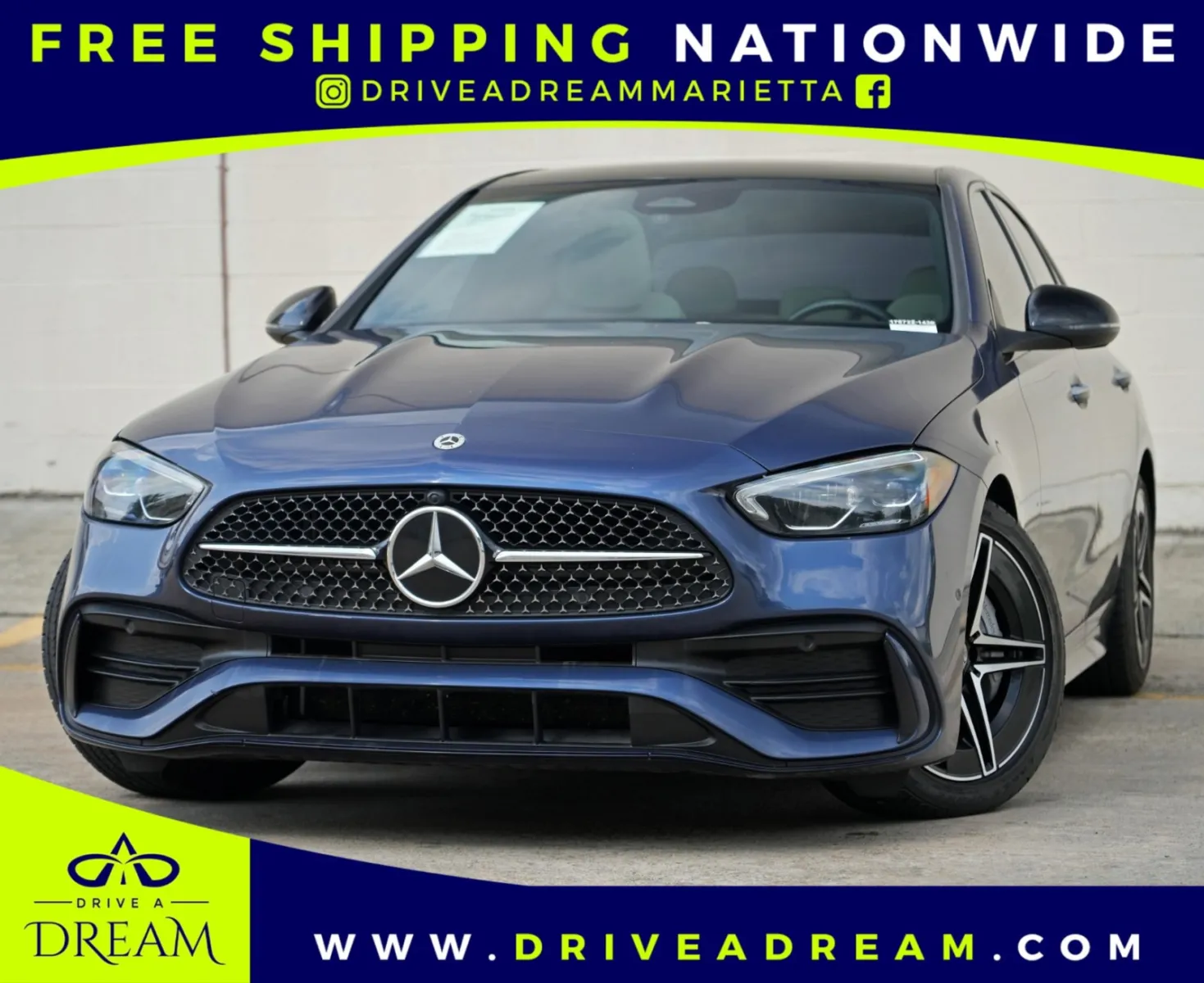 Gray 2024 Mercedes-Benz C-Class C 300 w/ AMG Line & Night Packages for sale in Marietta, GA