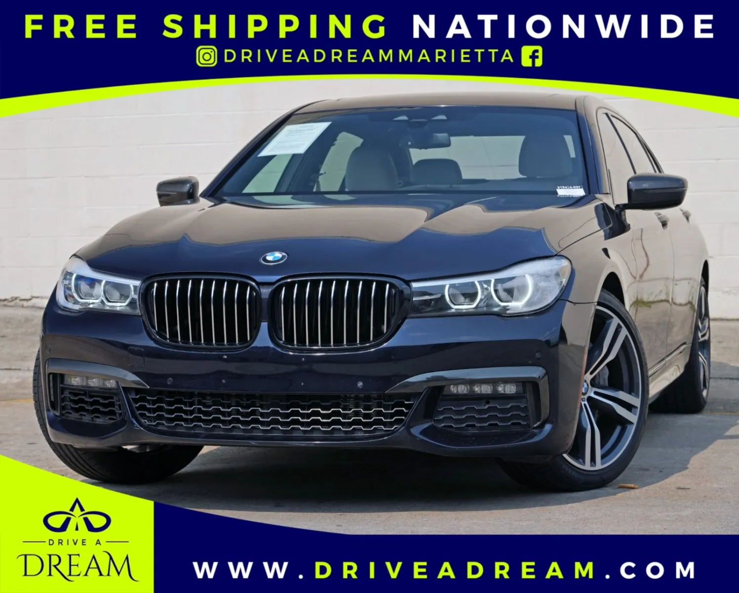 Black 2019 BMW 7 Series 740i w/ M Sport Package for sale in Marietta, GA