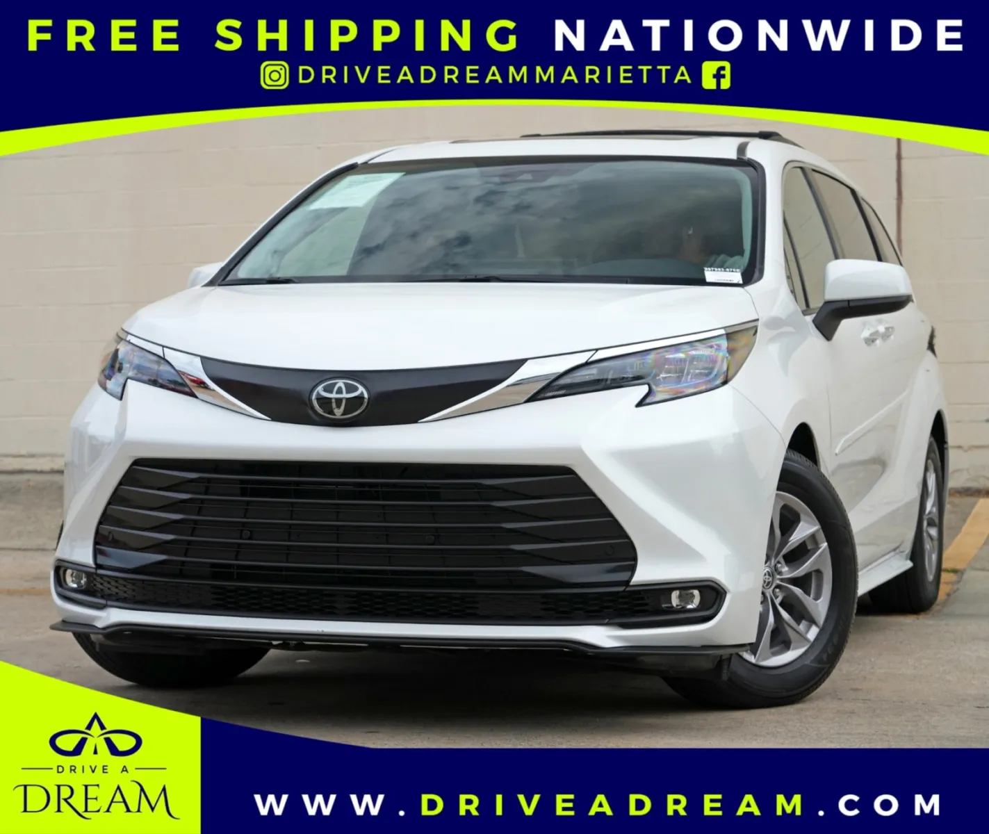 White 2026 Toyota Sienna XLE for sale in Marietta, GA