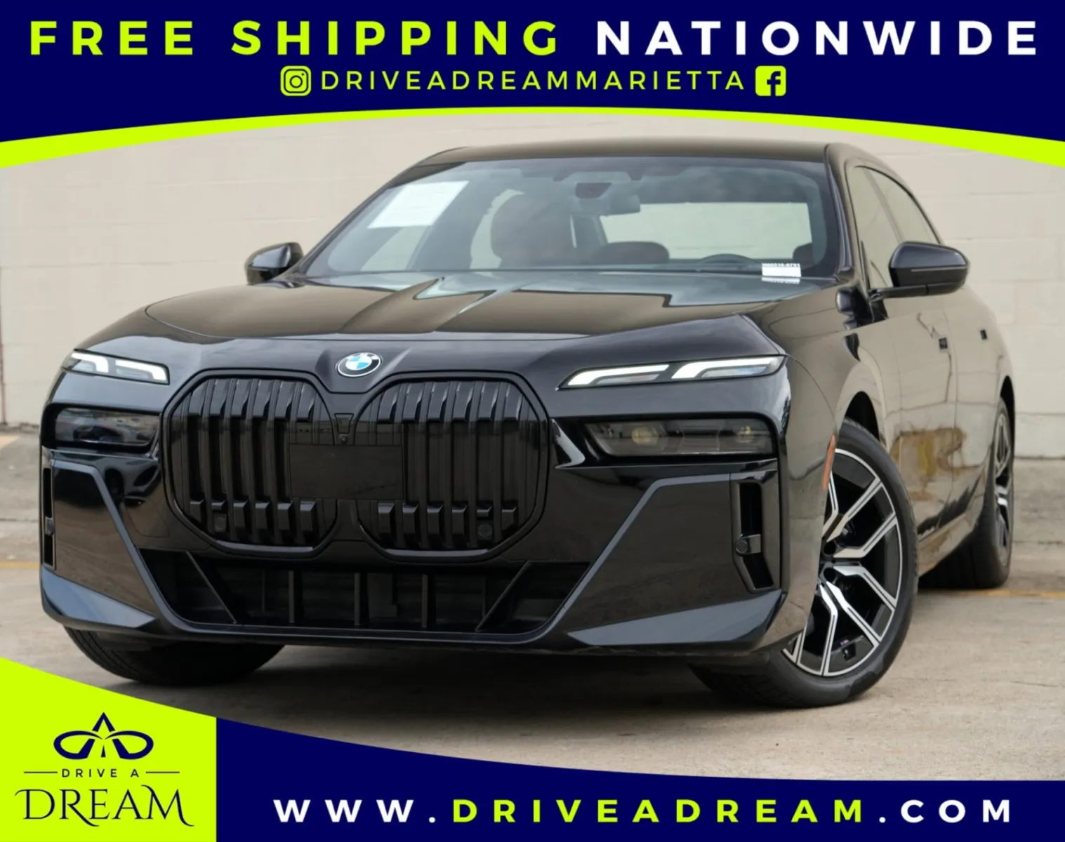 Black 2023 BMW 7 Series 740i w/ M Sport & Parking Assist Packages for sale in Marietta, GA