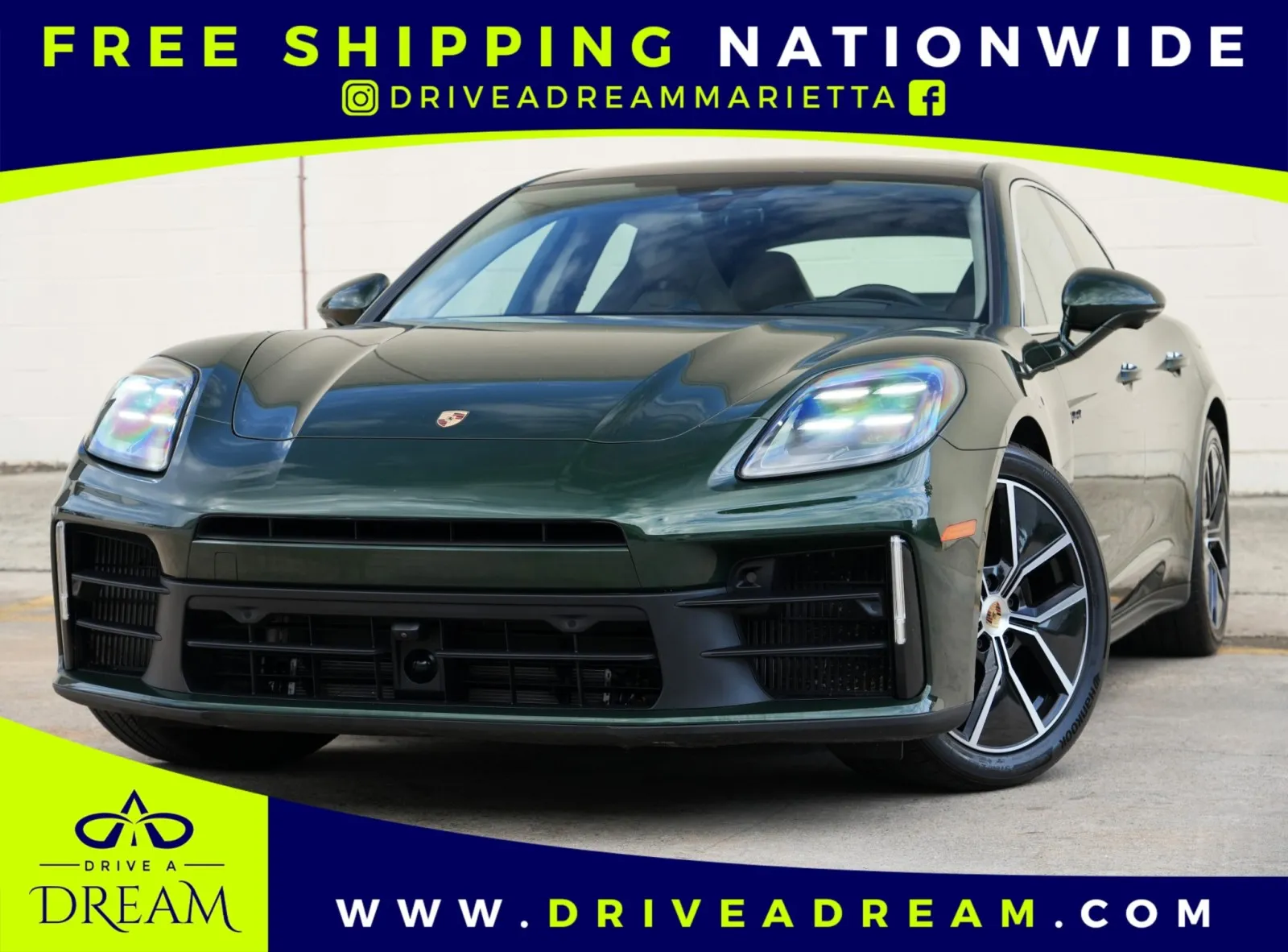 Green 2025 Porsche Panamera 4S E-Hybrid w/ Premium & Assistance Packages for sale in Marietta, GA
