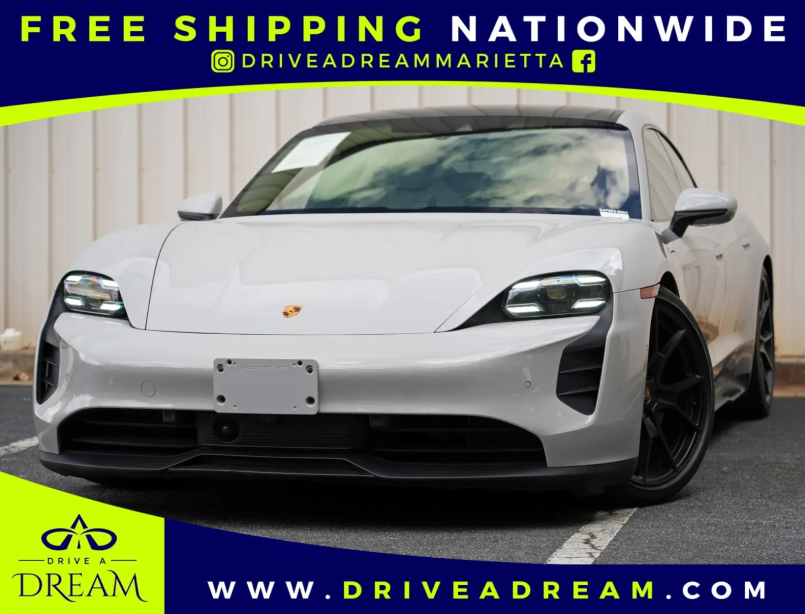 Gray 2023 Porsche Taycan GTS w/ Premium & Tech Packages for sale in Marietta, GA
