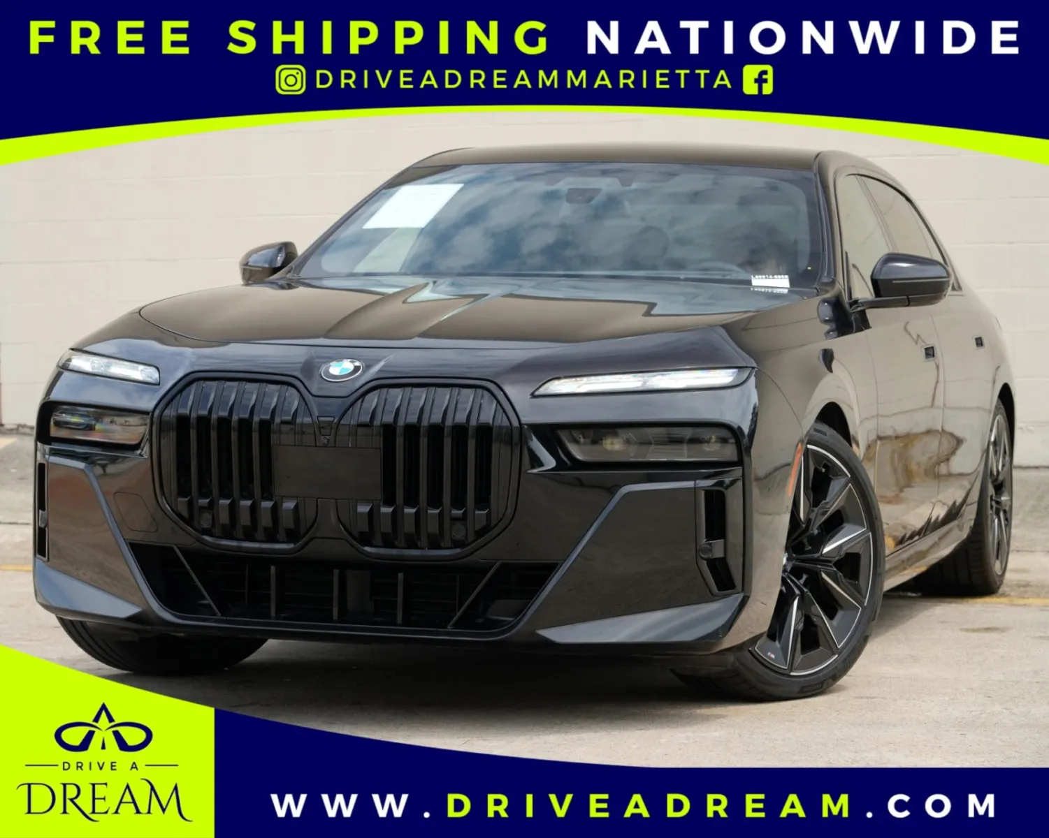 Black 2023 BMW 7 Series 740i w/ Executive, M Sport & Driving Assist Packages Packages for sale in Marietta, GA