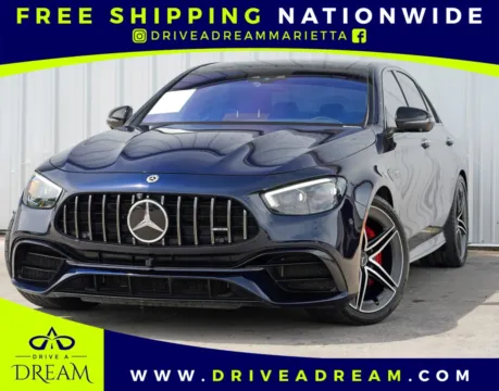 Blue 2021 Mercedes-Benz E-Class AMG E 63 S w/ Driver Assist & AMG Night Package for sale in Marietta, GA