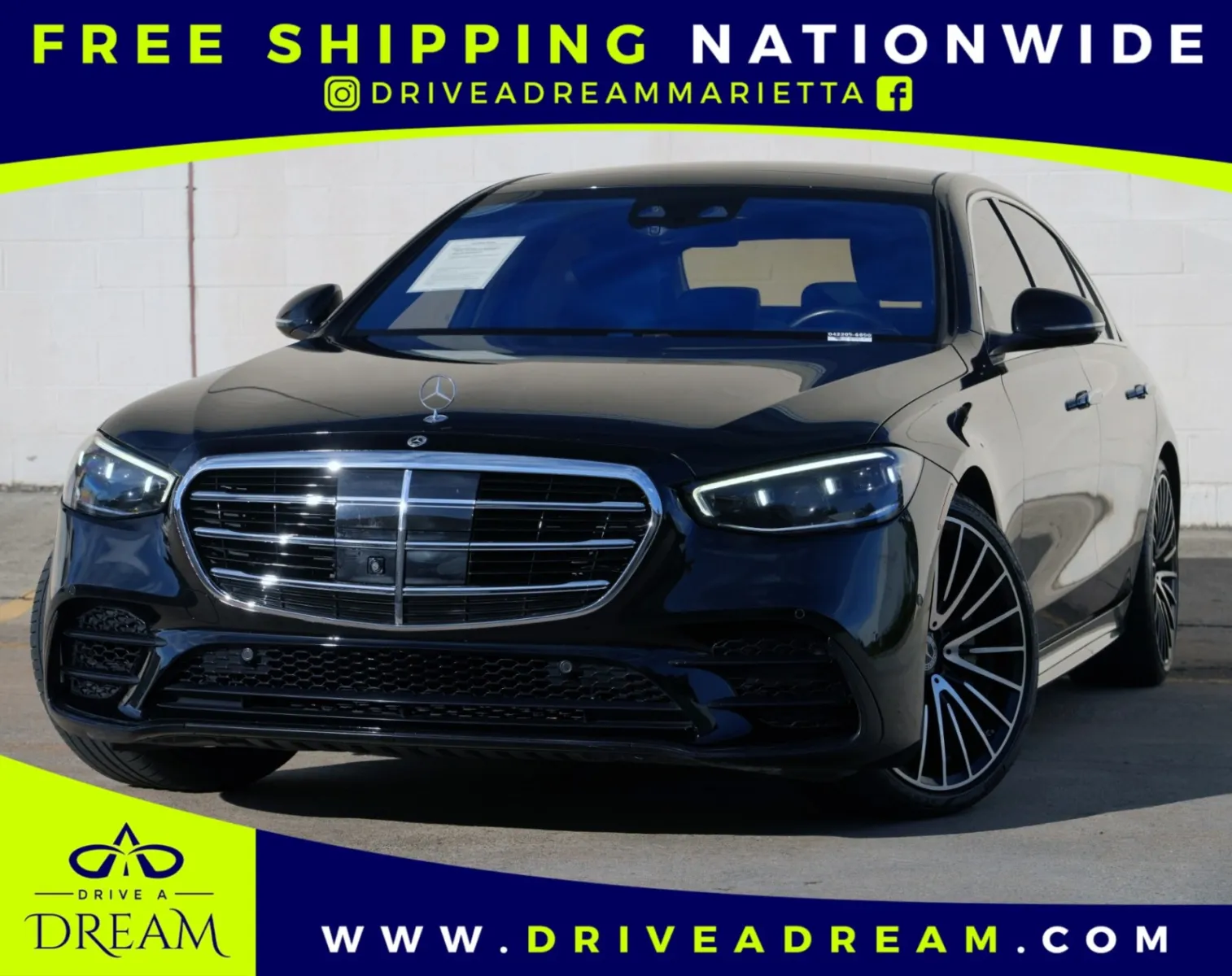 Black 2021 Mercedes-Benz S-Class S 580 w/ AMG Line & Night Packages for sale in Marietta, GA