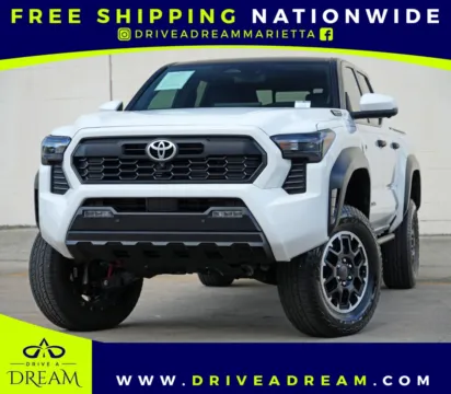 White 2024 Toyota Tacoma TRD Off Road Hybrid w/ Premium Package for sale in Marietta, GA