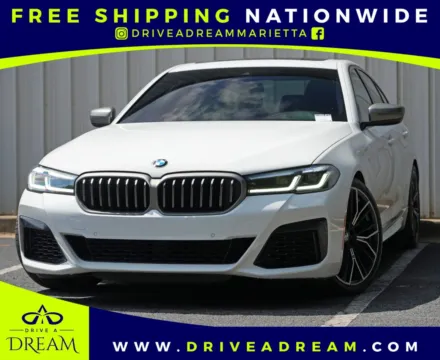 White 2023 BMW 5 Series M550i xDrive for sale in Marietta, GA
