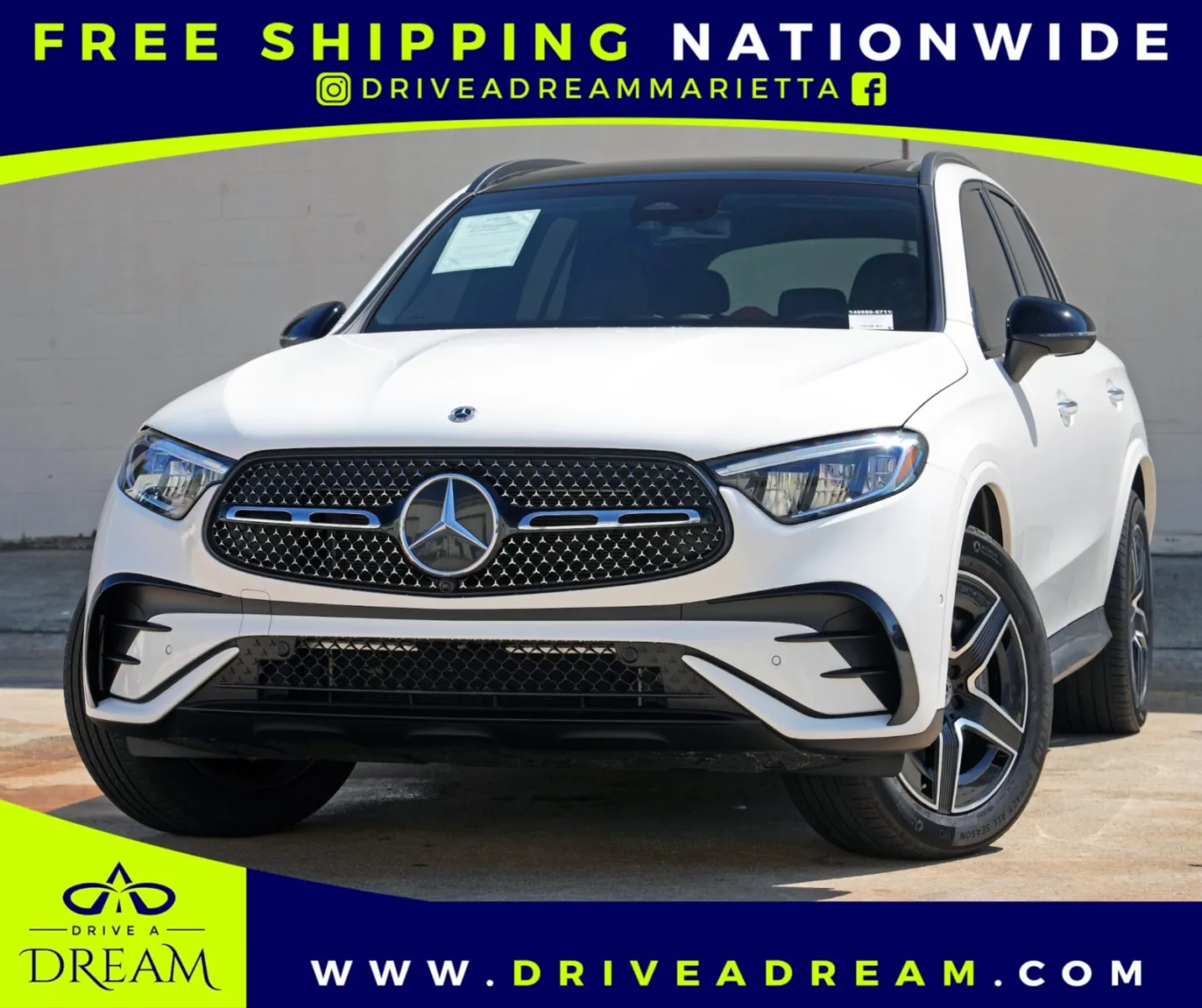 White 2024 Mercedes-Benz GLC 300 w/ AMG Line & Night Packages for sale in Marietta, GA