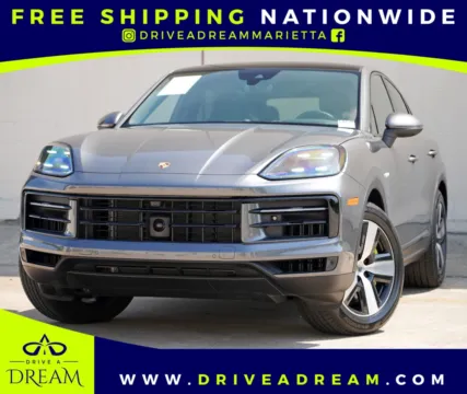 Gray 2024 Porsche Cayenne Coupe E-Hybrid w/ Premium & Tech Packages for sale in Marietta, GA