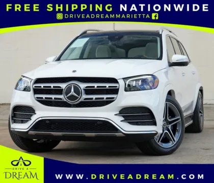 White 2023 Mercedes-Benz GLS 450 w/ AMG Line Package for sale in Marietta, GA