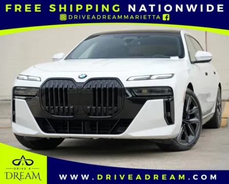 White 2023 BMW 7 Series 740i w/ M Sport, Driving & Parking Assist Packages for sale in Marietta, GA