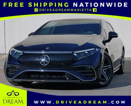 Blue 2023 Mercedes-Benz EQS 450 w/ AMG Line & Exclusive Trim Packages for sale in Marietta, GA