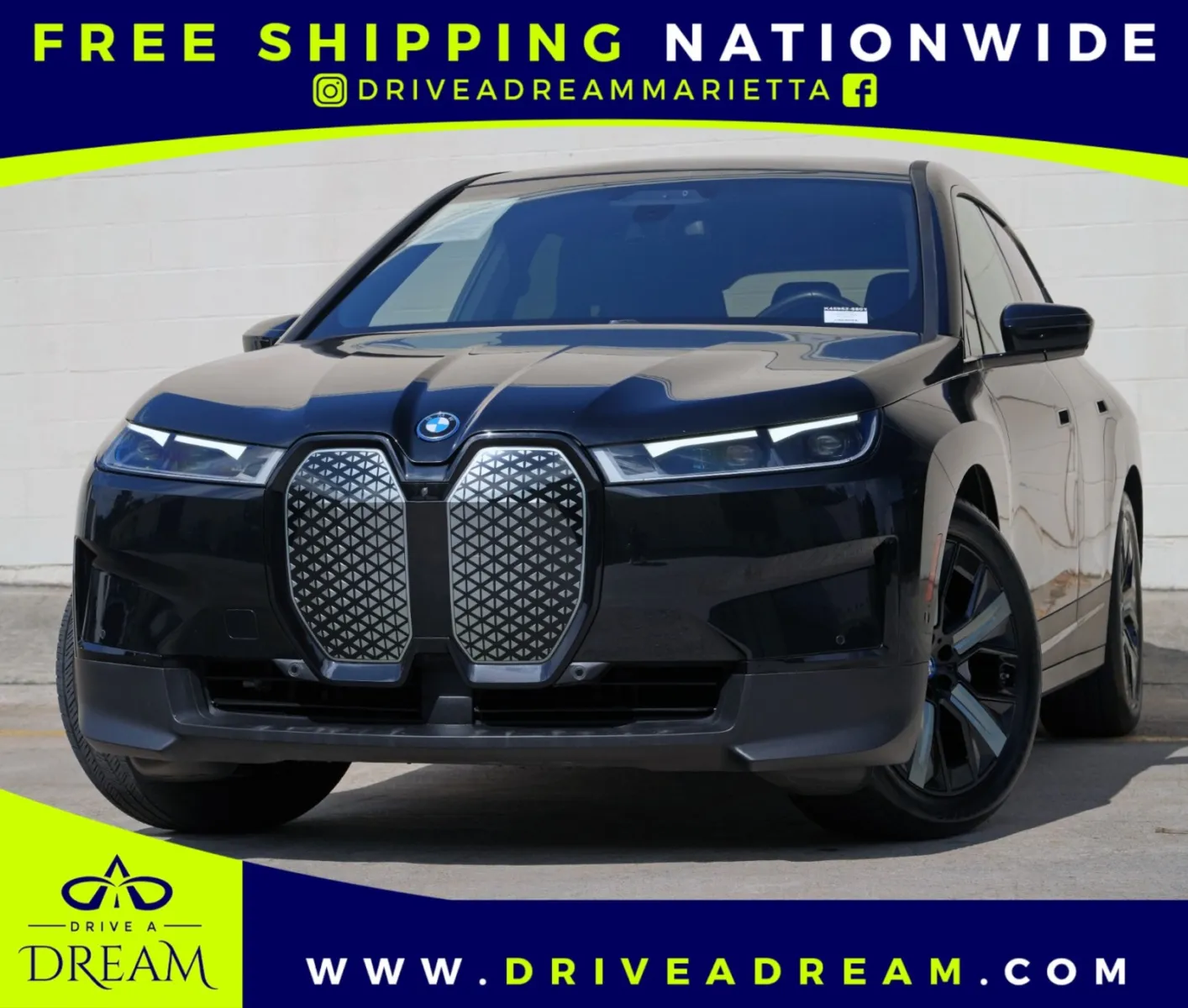 Black 2022 BMW iX xDrive50 w/ Premium & Luxury Packages for sale in Marietta, GA