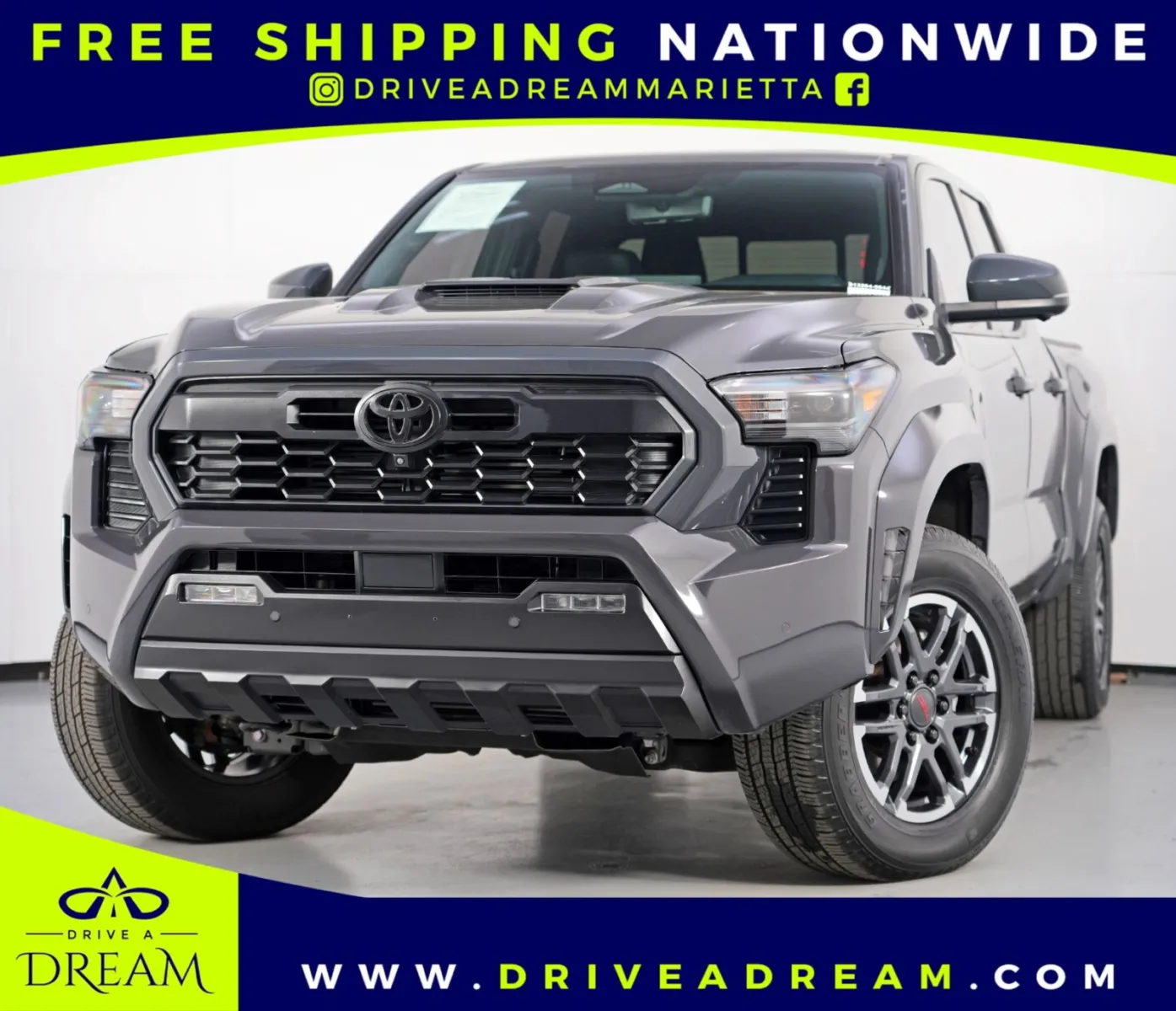 Gray 2024 Toyota Tacoma TRD Sport w/ Sport Premium Package for sale in Marietta, GA