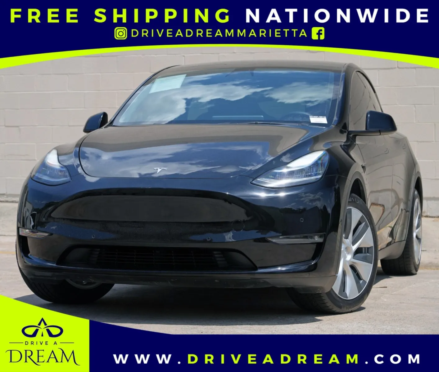 Black 2022 Tesla Model Y Long Range for sale in Marietta, GA