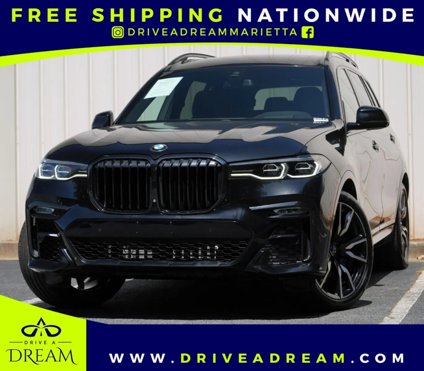Black 2020 BMW X7 xDrive40i w/ M Sport, Premium & Parking Assist Packages for sale in Marietta, GA