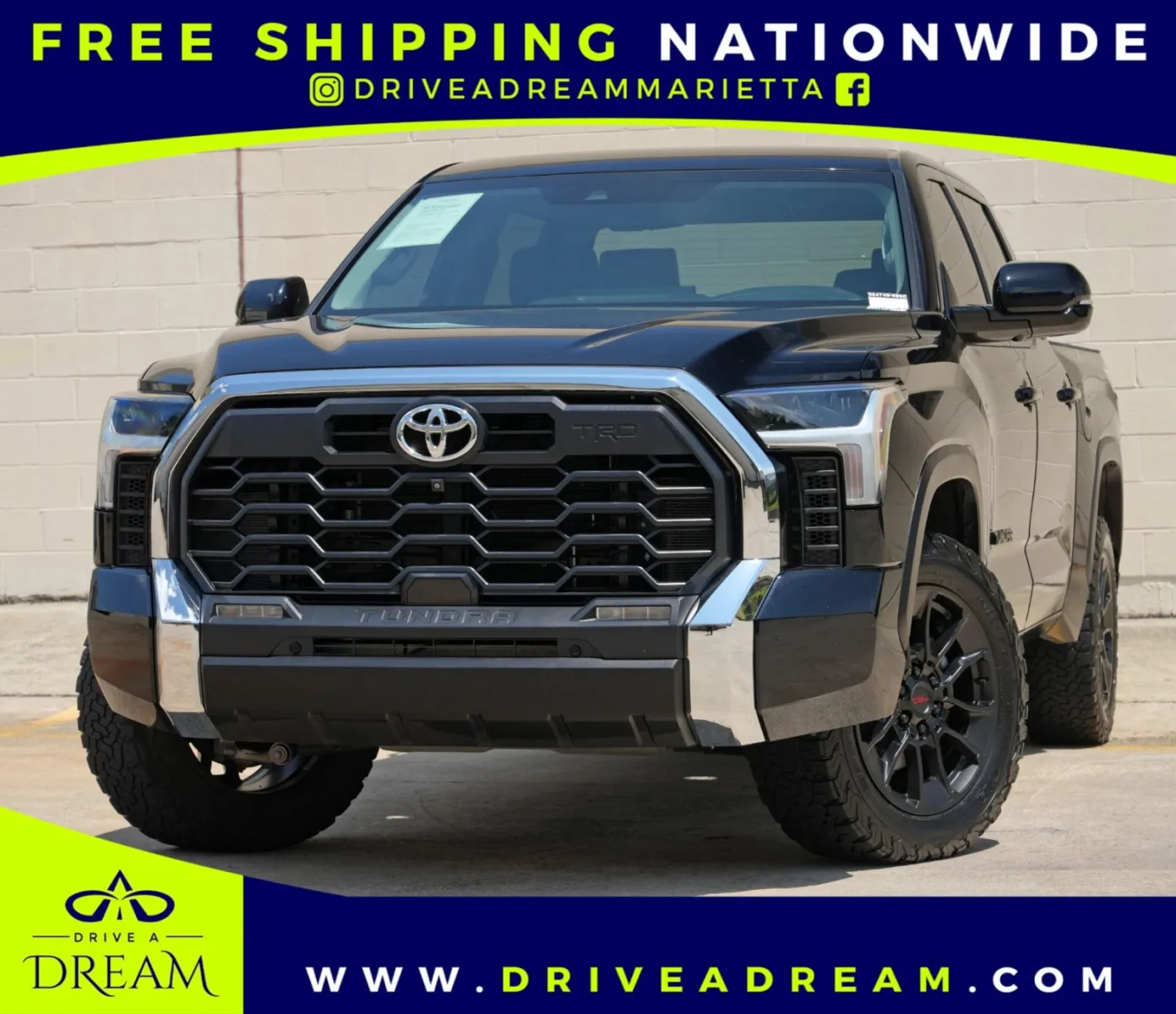 Black 2023 Toyota Tundra SR5 w/ Advanced Off-Road Tech & TRD Premium Packages for sale in Marietta, GA