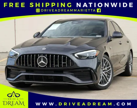 Gray 2023 Mercedes-Benz C-Class AMG C 43 for sale in Marietta, GA