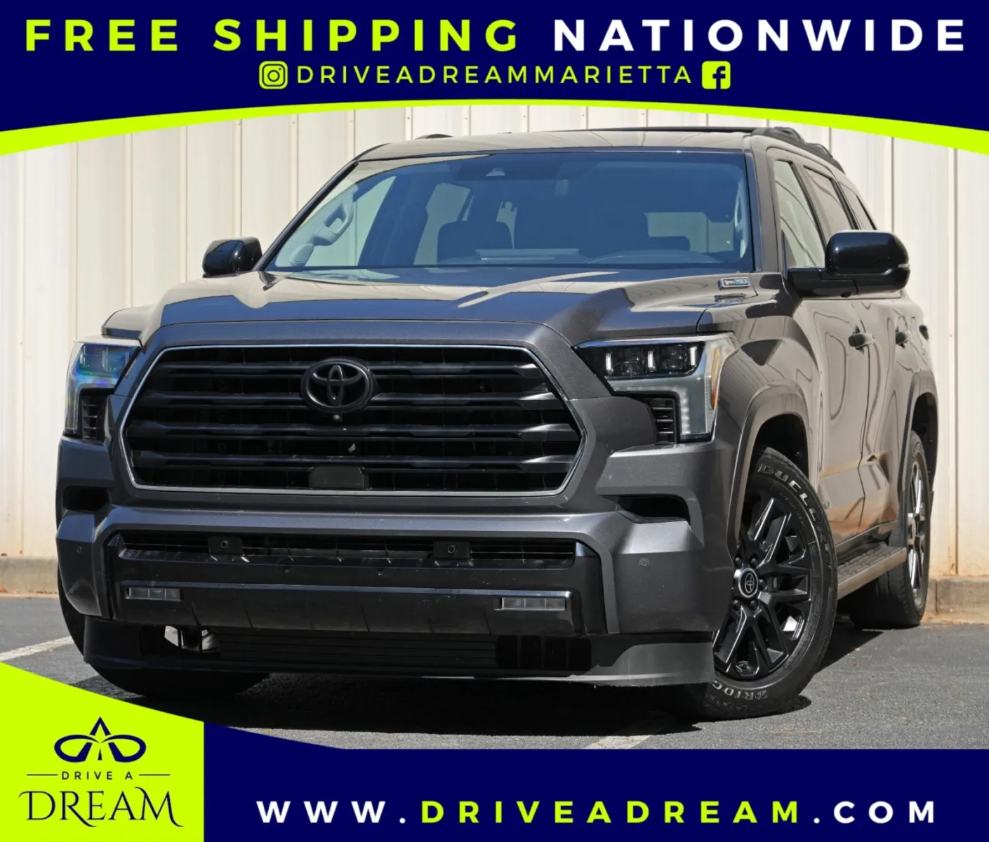 Gray 2024 Toyota Sequoia Limited w/ Nightshade Package for sale in Marietta, GA