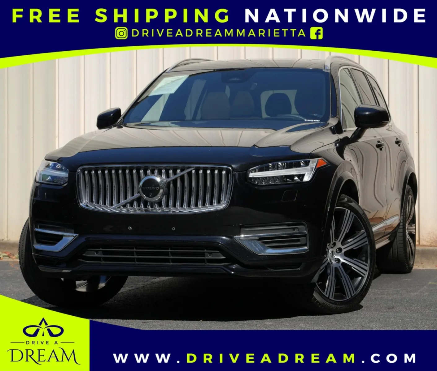 Black 2024 Volvo XC90 Recharge Plug-In Hybrid Ultimate Bright Theme for sale in Marietta, GA