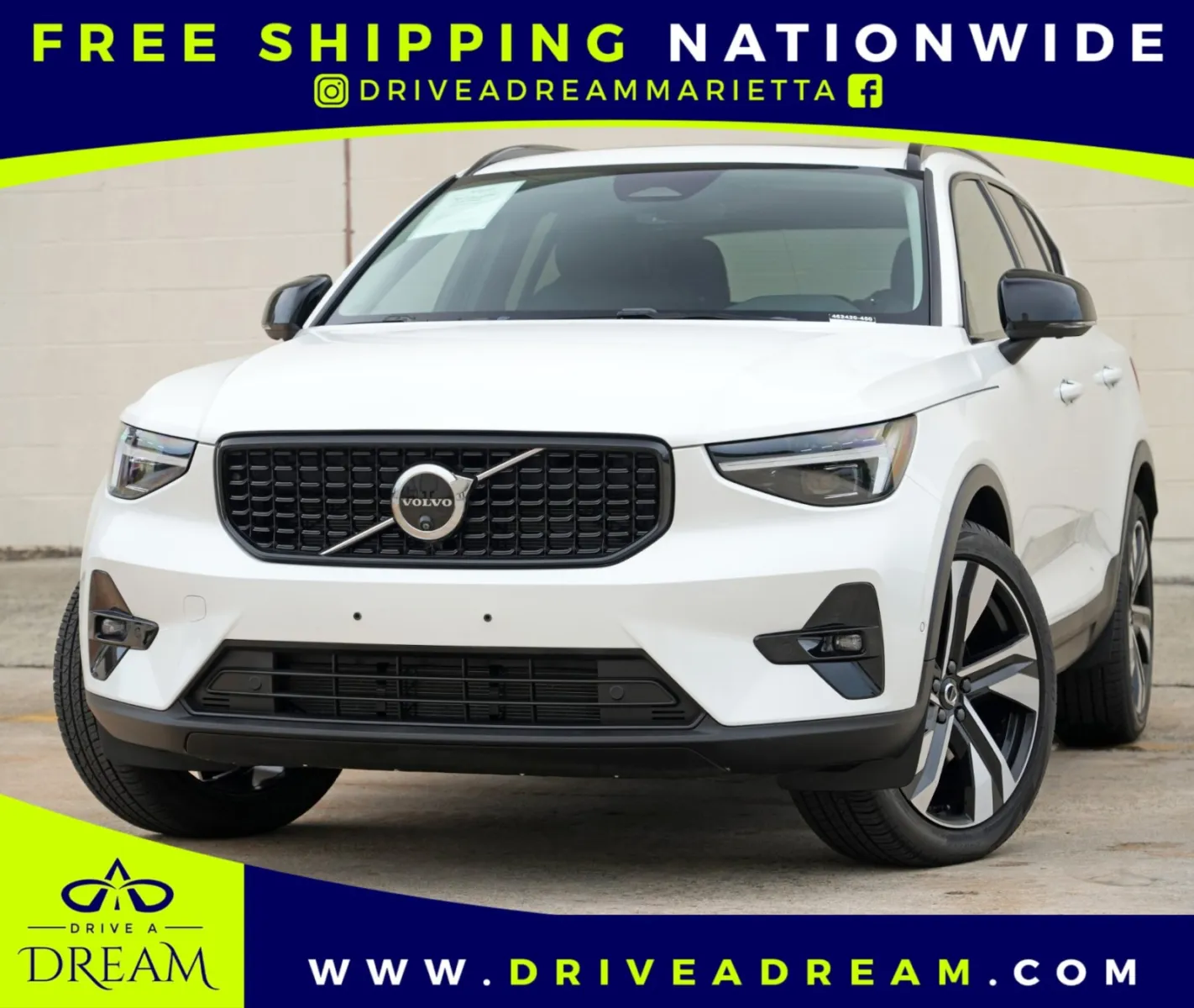White 2025 Volvo XC40 Plus Dark Theme for sale in Marietta, GA