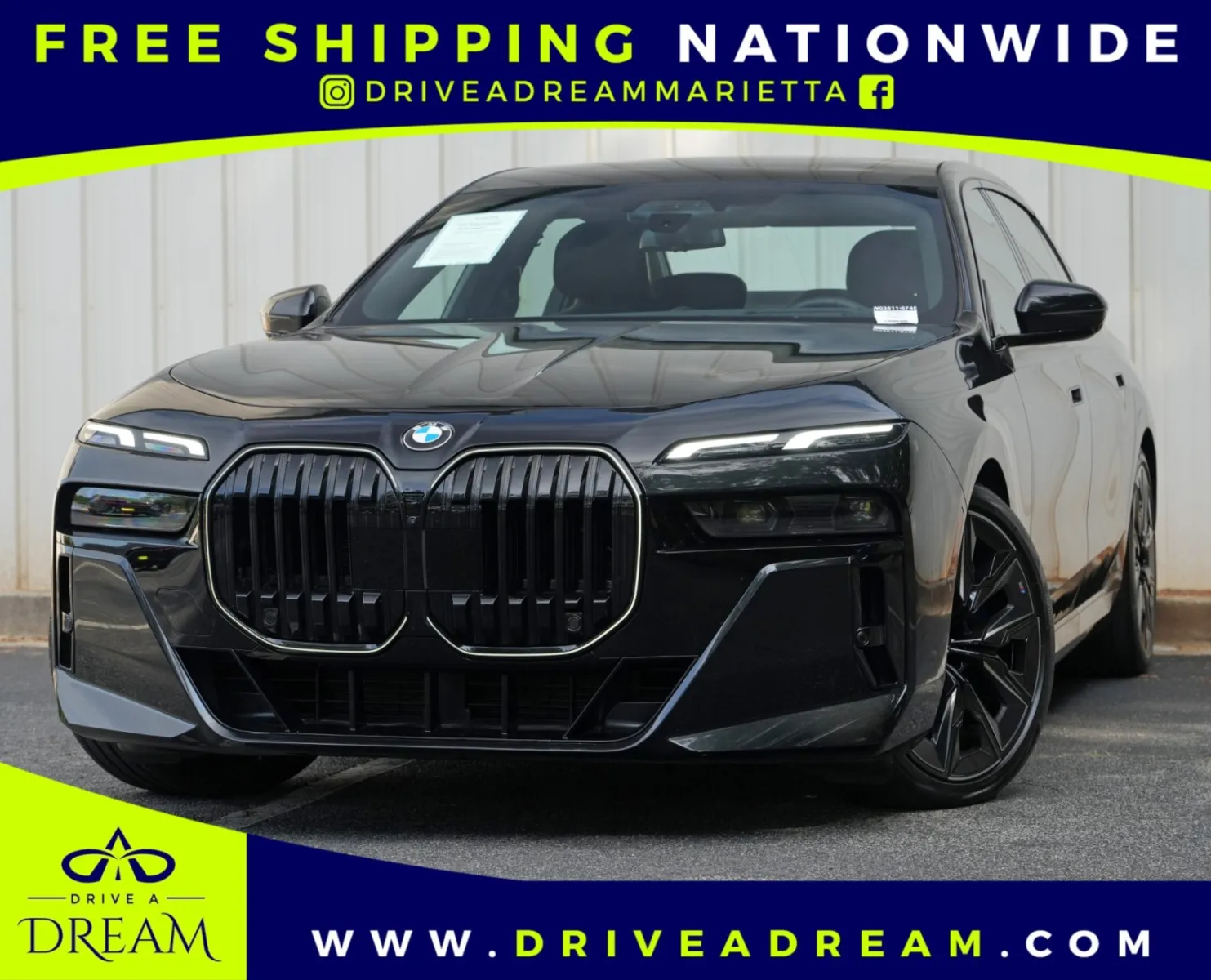 Black 2026 BMW 7 Series 740i w/ M Sport, Premium & Driving Assist Packages for sale in Marietta, GA